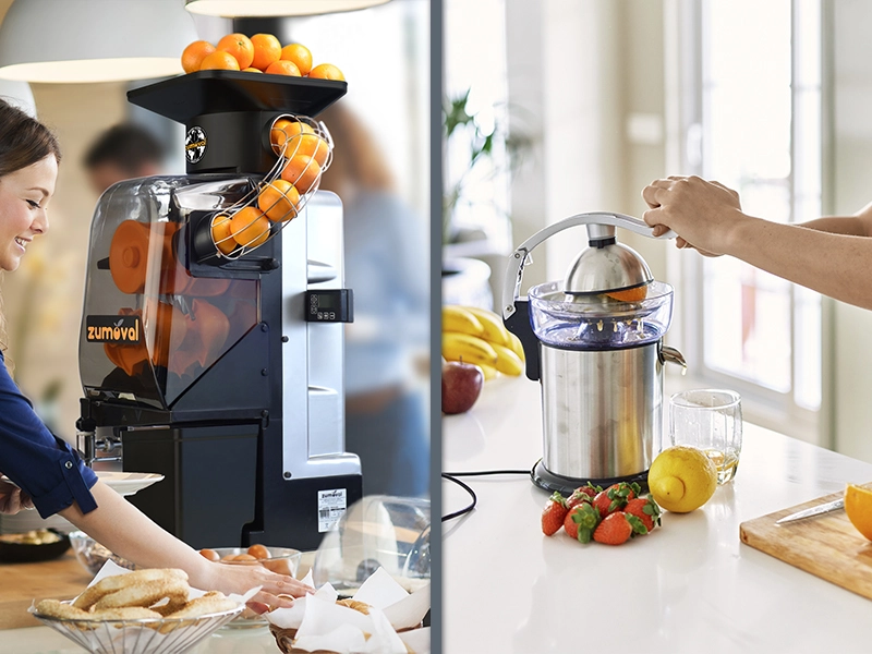 Machine presse-agrumes domestique ou machine presse-agrumes industriel : quel est le meilleur choix pour une entreprise hôtelière ?