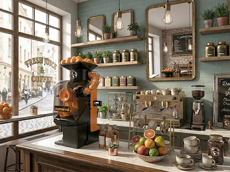 Presse-agrumes pour cafés et boulangeries: comment augmenter les ventes de jus dans un espace réduit